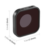 Filtro de lente ND16 para cámara de acción PULUZ para GoPro Hero11 Black / Hero11 Black mini / HERO10 Black / HERO9 Black, ND16
